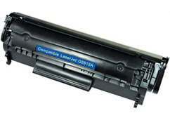 Toner compatible HP ''Q2612A'' Noir Pearl Basic