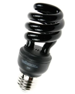 Ampoule E27 ''Lumière noire'' ultraviolets 15 W
