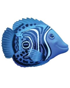 Poisson nageur bleu et blanc