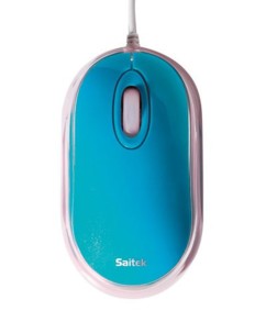 Mini souris cristal - bleu