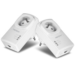 2 adaptateurs CPL 500 Mbps avec prise déportée TPL-407E2K