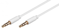 Câble double jack 3.5 mm Blanc - 3m