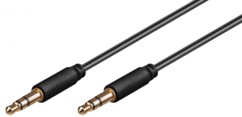 Câble double jack 3.5 mm Noir - 2m
