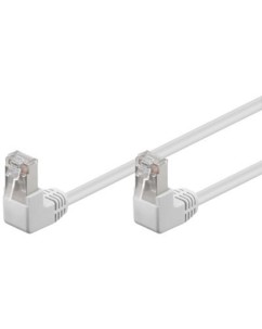Câble RJ45 CAT.5 avec têtes coudées Blanc - 1m