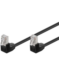 Câble RJ45 CAT.5 avec têtes coudées Noir - 1m