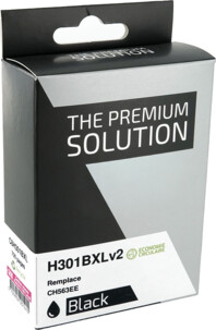 Cartouche remanufacturée HP N°301 XL CH563EE - Noir Pearl
