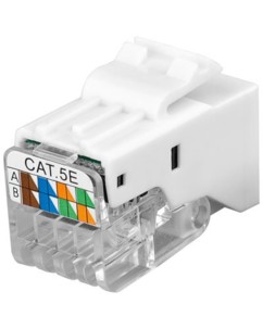 embase rj45 cat 5e utp snap in blanc