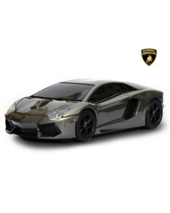 Souris sans fil voiture Lamborghini Aventador Gris