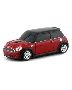 Souris sans fil voiture Mini Cooper Rouge