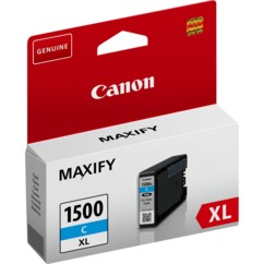 Cartouche originale PGI-1500 XL Cyan pour imprimante Canon Maxify de la marque Canon