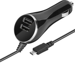 Chargeur Micro-USB sur allume-cigare avec 2 ports USB