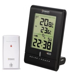 Horloge solaire radio-pilotée avec thermomètre int./ext. Oregon RMR331ES