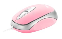 Mini souris optique Trust Centa - Rose