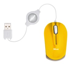 Mini souris optique Trust Nanou - Jaune
