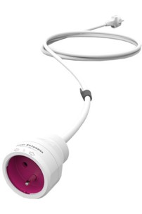 rallonge electrique avec terre 5 metres avec switch on off intégré allocacoc