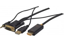 adaptateur vga jack usb vers hdmi full hd 1080