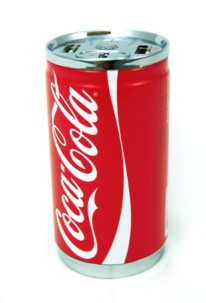 batterie de secours usb forme canette coca 7200 mah