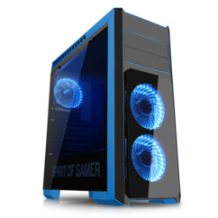 boitier pc gaming avec 3 ventilateurs usb 3.0 et slot hdd ssd spirit of gamer rogue iii 3