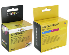 Cartouches remanufacturées Canon PG-545 et CL-546 XL - CMJN