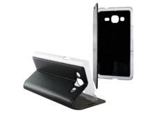 étui de protection folio avec clapet pour samsung galaxy j3