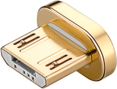 dongle micro usb magnetique de remplacement pour cable de chargement aimanté goobay
