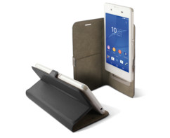 etui universel smartphone 6 pouces avec clapet folio et porte carte intérieur noir Ksix