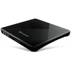 lecteur graveur de DVD externe extra-fin slim transcend noirbrillant
