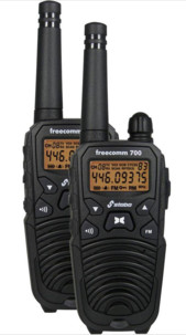 Kit 2 Talkies-Walkies Stabo ''Freecomm 700'' + accessoires
