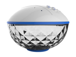 Mini enceinte étanche pour piscine avec effets lumineux mini ploofbox inolights blanc