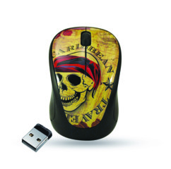 Mini souris Elypse Vogue - Sans fil - Motif Caribbean Travel