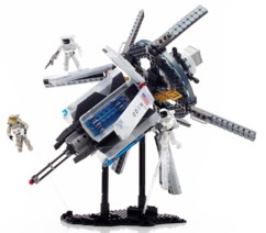 jouet call of duty station spatiale 695 briques mega bloks avec 3 space marines