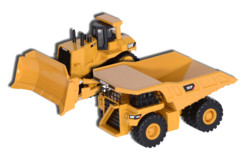 pack jouets pelleteuses caterpillar cat d11t et 797f pour enfants