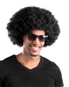 perruque afro noir homme jules winnfield