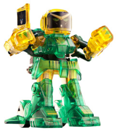 mini robot radiocommandé avec reconnaissance de mouvement battroborg vert