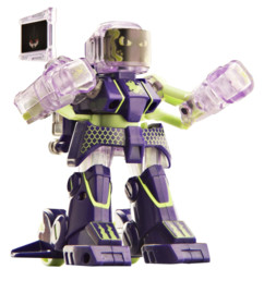 battroborg violet petit robot boxeur télécommandé