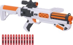 fusil a pompe blaster nerf star wars stormtrooper deluxe avec 12 flechettes visee tactique crosse chargeur