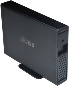 boitier disque dur 3,5 sata usb 3.0 esata akasa loxstor x31 aluminium noir avec serrure