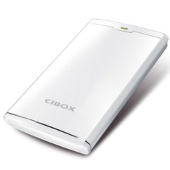 boitier disque dur externe usb 2.0 sata 2.5 cibox neron deluxe blanc