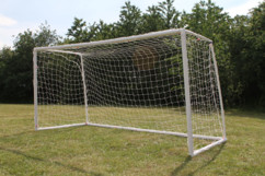 veritable but de foot pour enfant grande taille en plastique avec filet 4 metres demontable