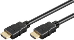Câble HDMI HighSpeed compatible 4K et Ethernet - 10 m Goobay. Pour écrans jusqu'à UHD