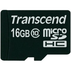 Carte Micro SDHC Class 10 Transcend - 16 Go