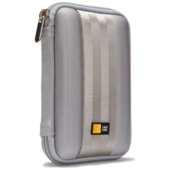 etui de protection rangement transport pour disque dur externe 2,5" case logic qhdc 101g gris argent