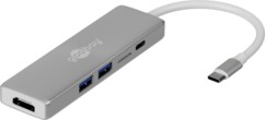 hub usb type c pour macbook pro avec ports usb 3.0 hdmi microsd et usb c Goobay