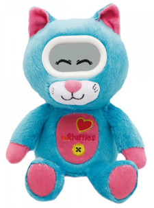 Peluche interactive kidi fluffies twitsy le chat avec yeux digitaux chansons réveil et répétition de phrases pour enfants dès 4 ans