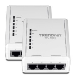 Kit de 2 adaptateurs CPL 500 Mbps Trendnet ''TPL-405E'' - 4 ports