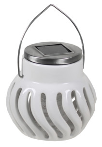 lampe anti insectes moustiques design en céramique avec fonctionnement solaire sans piles