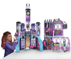 jouet monster high chateau ecole Monstrueux Collège avec poupées draculaura kitty