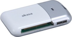 lecteur de cartes memoire sd ms cf micro sd akasa AK-CR-05U3SL