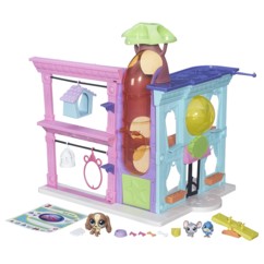 jouet filles magasin des petshop B5478 pour 30 figurine avec 3 animaux nutmeg dash noggle murino balmy azure