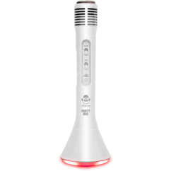 microphone pour karaoké stream youtube avec enceinte intégrée et lampe d'ambiance led idance party mic